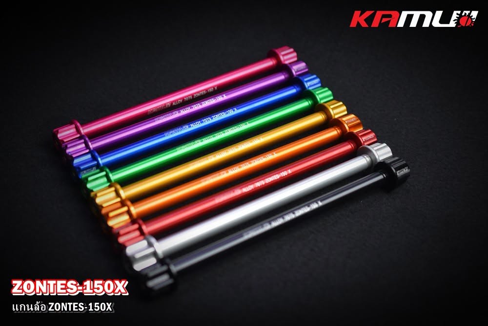 Zontes-150X   แกนล้อหน้า CNC ตรงรุ่น Ztes 150-X Present by  KAMUI