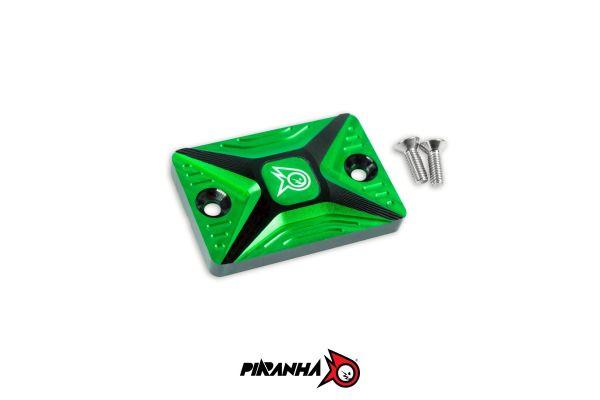 ฝาปิดน้ำมันดิสเบรค CNC Duo Anodize สำหรับปั๊มเดิม NISSIN ทรงเหลี่ยม V2 PIRANHA