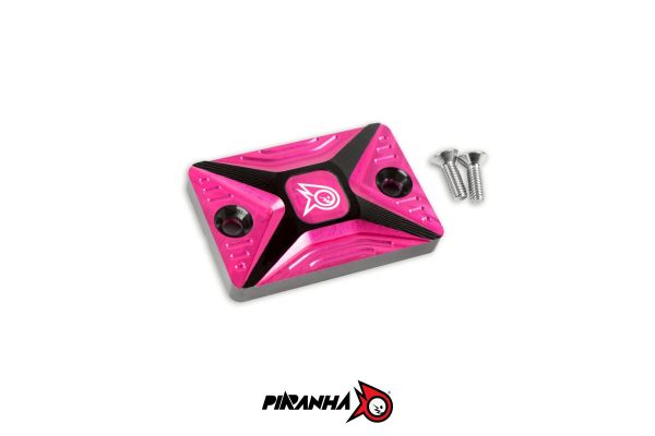 ฝาปิดน้ำมันดิสเบรค CNC Duo Anodize สำหรับปั๊มเดิม NISSIN ทรงเหลี่ยม V2 PIRANHA