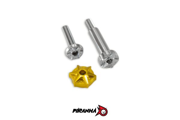 ชุดน๊อตแต่งสแตนเลส ตัวปรับอลูมิเนียม Brembo RCS / RCS CORSA PIRANHA Set A