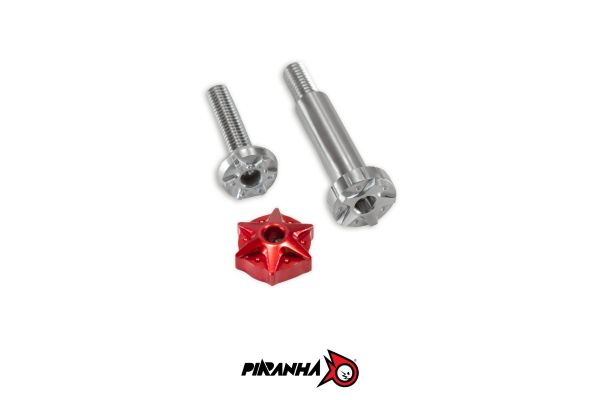 ชุดน๊อตแต่งสแตนเลส ตัวปรับอลูมิเนียม Brembo RCS / RCS CORSA PIRANHA Set A