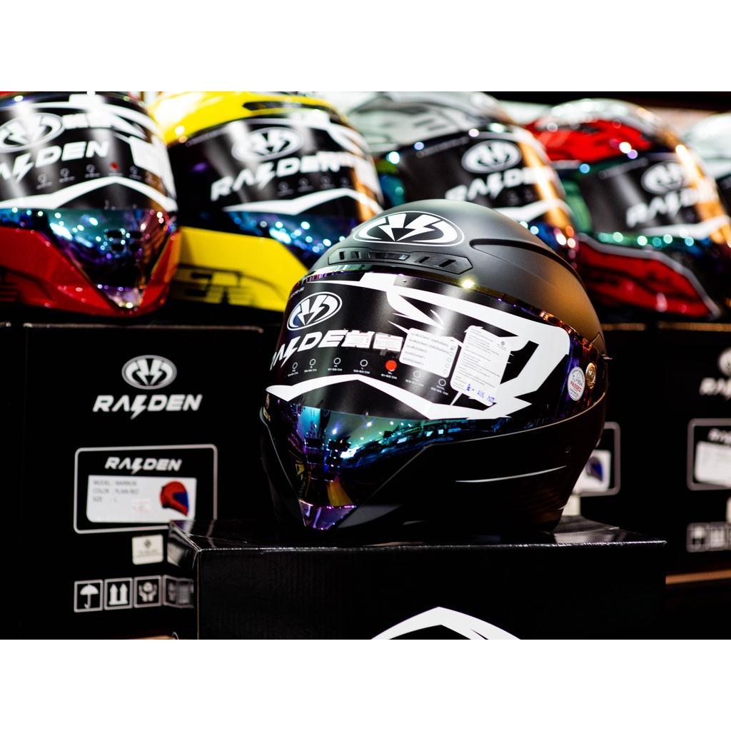 !!New!!2022  Raiden รุ่น Warriors สีพื้น แว่น2ชั้น ชิวหน้ารูปแบบไม่ซ้ำใคร มีให้เลือกถึง4สี แบรนด์ Raiden
