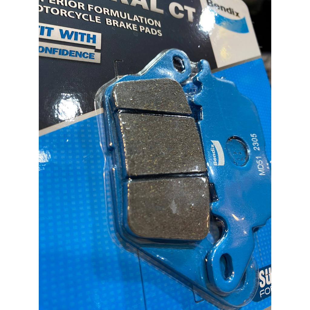 28.ผ้าเบรคหน้า BENDIX MD51 ใส่รถรุ่น N-MAX / Grand Filano / AEROX / EXCITER / SPARK115i / Q-BIX / GT125