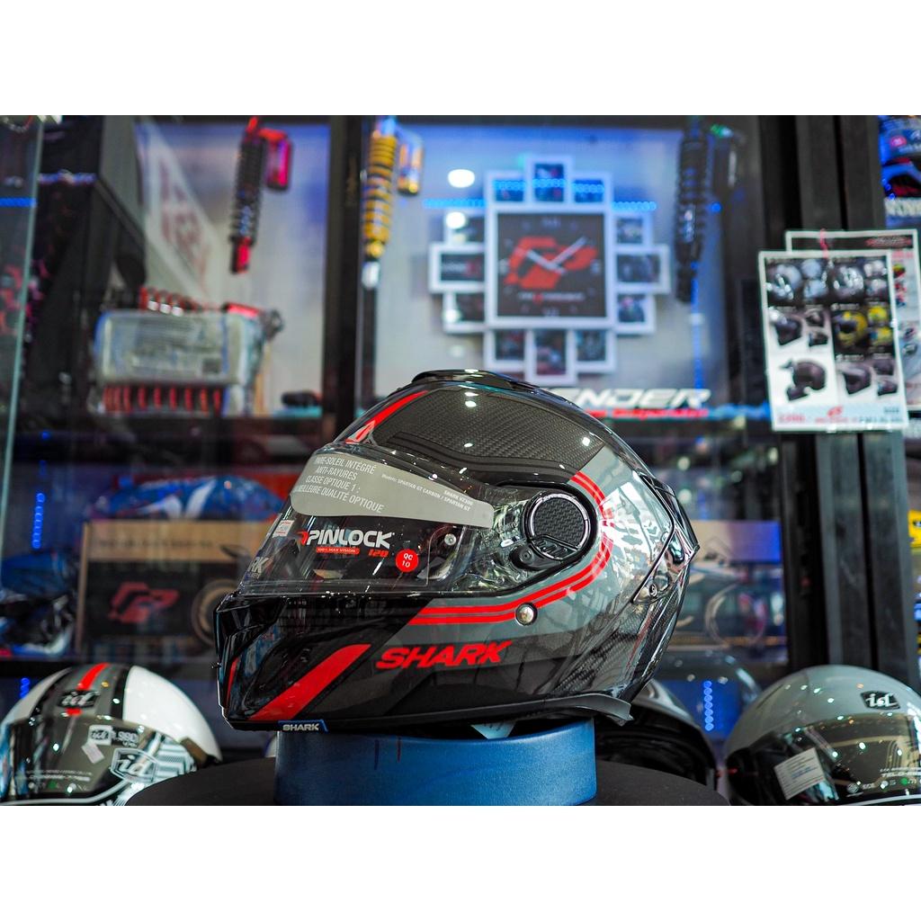 หมวกกันน็อค SHARK SPARTAN GT CARBON  TRACKER CARBON ANTHRACITE RED *สอบถามก่อนซือ