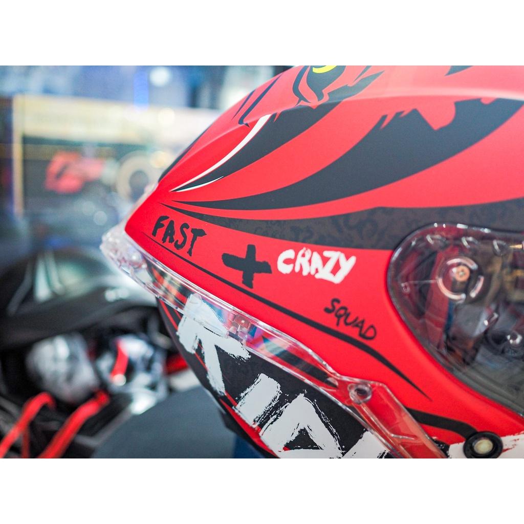 😍 หมวกกันน็อค LAZER TANGO-SR - ONI RED ลายยักษ์สีแดง มีไซค์ S M L XL 2XL นำเข้าจากประเทศเบลเยี่ยม ของแท้