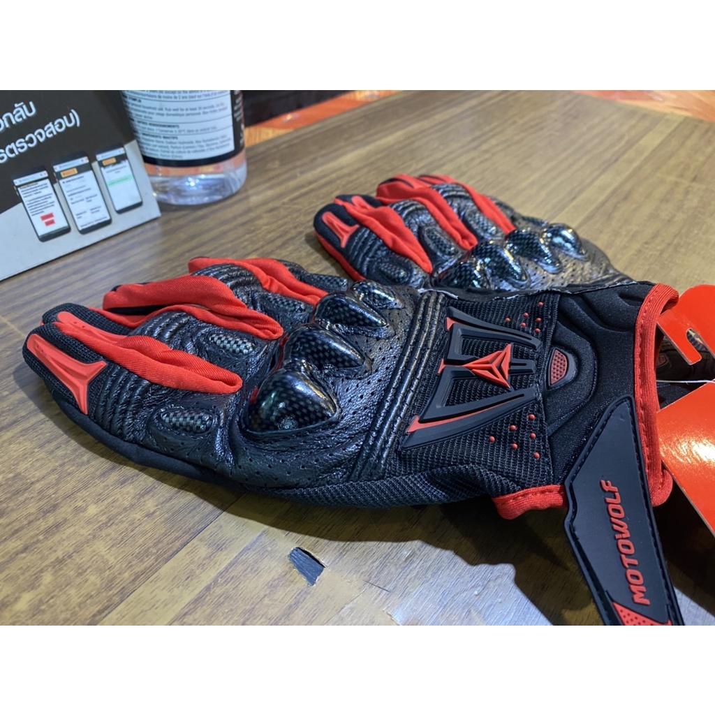 11. ถุงมือ ขี่มอเตอร์ไซค์ MOTOWOLF G150304 ของแท้100%