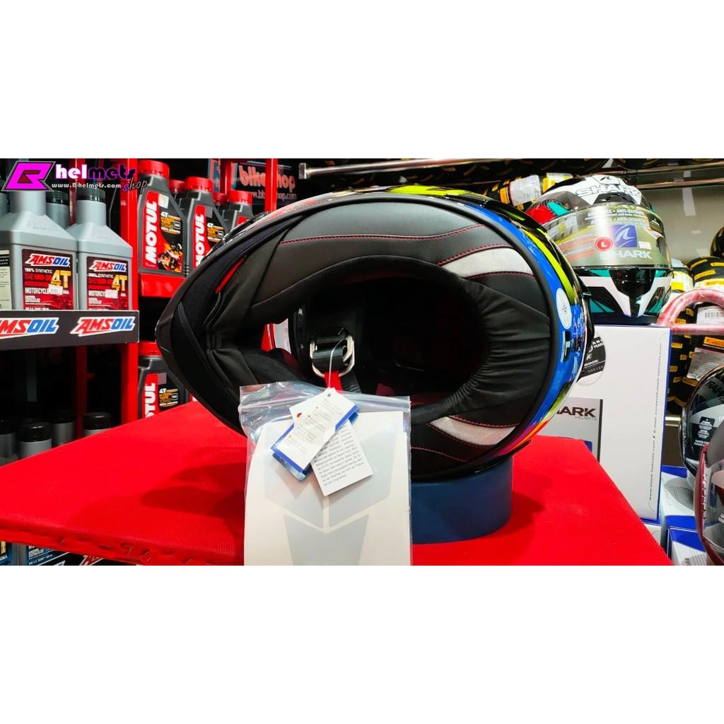 หมวกกันน็อค Shark Race R Pro Aspy Black/Blue/Yellow KBY  2021 *สอบถามก่อนซื้อ