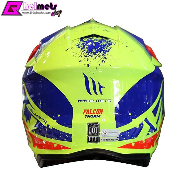 ##หมวกกันน็อค MT รุ่น FALCON ลาย THORM GLOSS FLUOR YELLOW (สอบถามก่อนสั่งซื้อ)