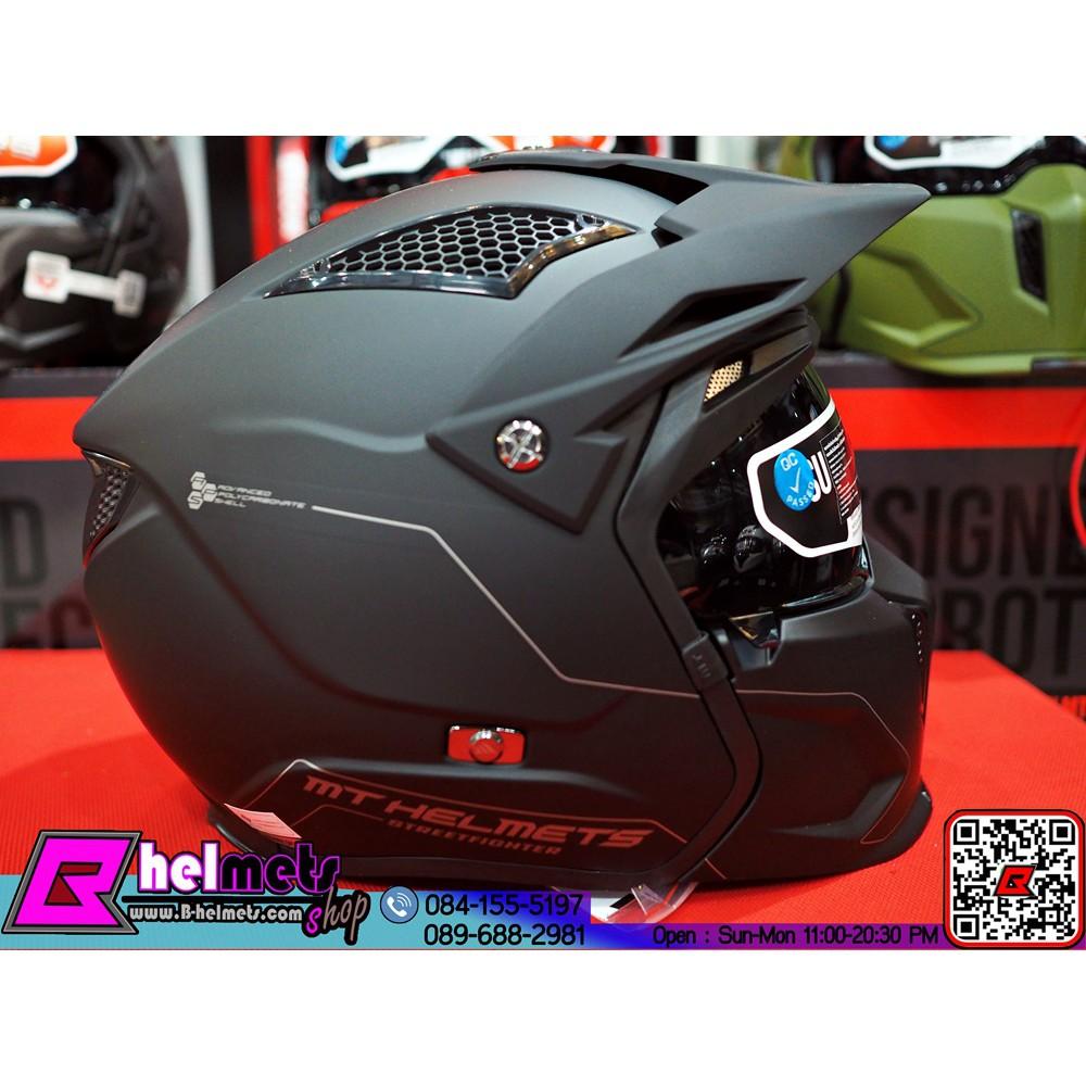 ##หมวกกันน็อค MT Streetfighter Sv Solid Matt Black