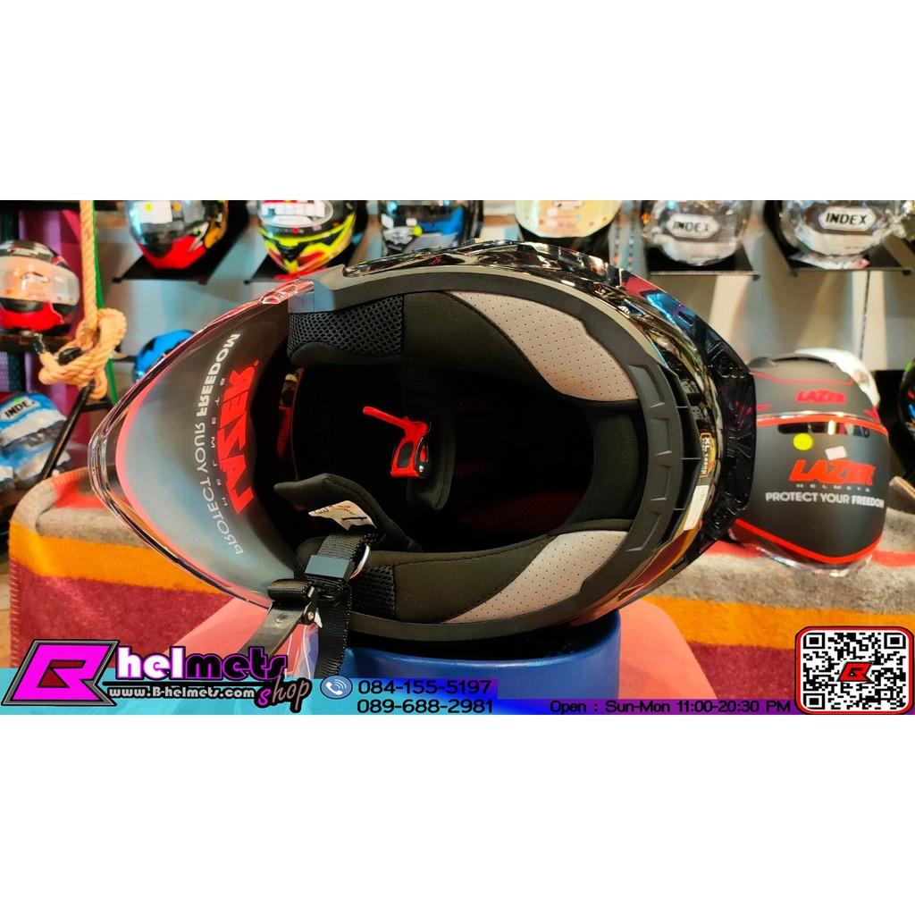 #หมวกกันน็อคครึ่งใบ Lazer Tango Black-Red-Grey-Matt (Spoiler แถม)สินค้าบางใบ อาจจะมีตำหนิเล็กน้อย เพราะเป็นสินค้าลดราคา