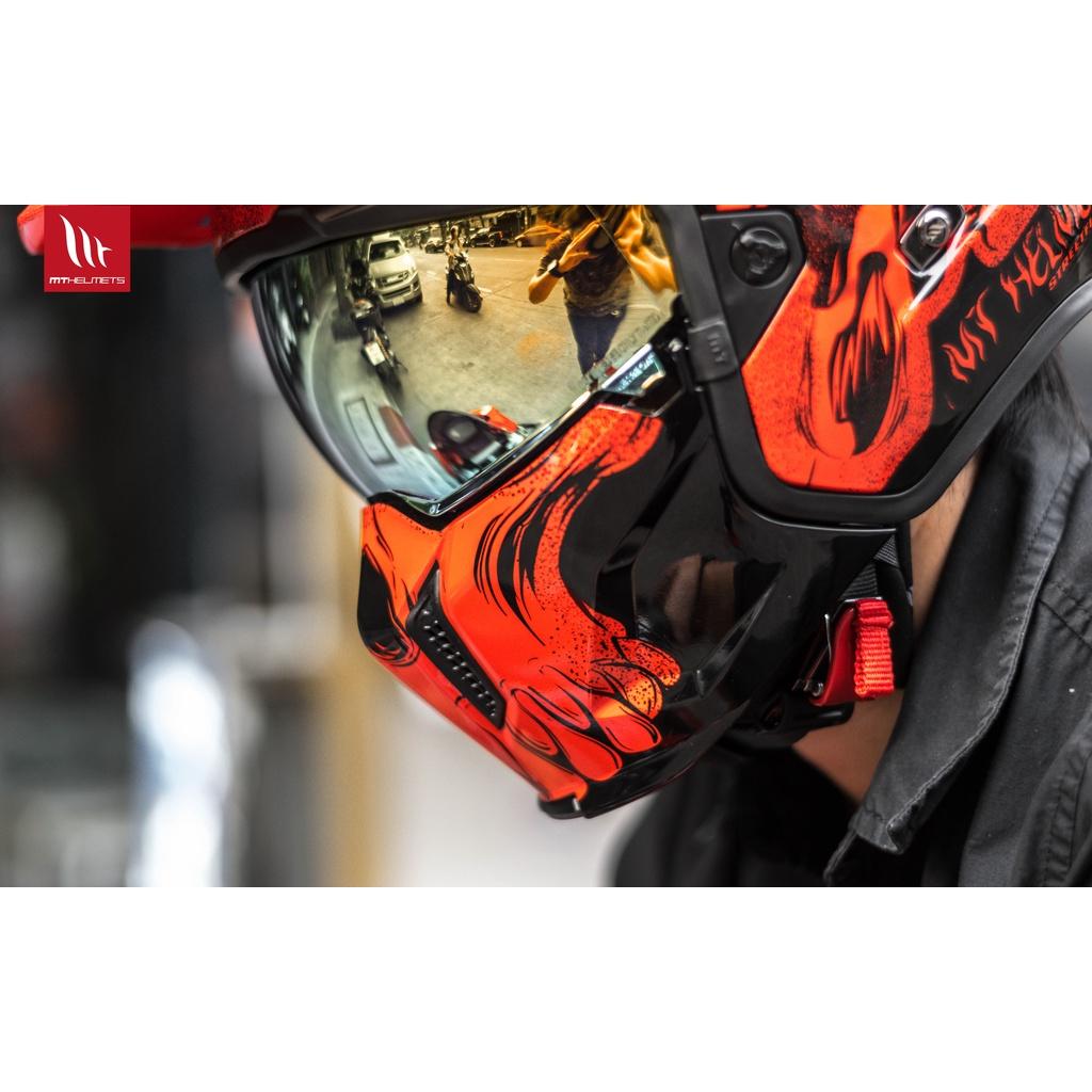 #หมวกกันน็อค MT Streetfighter Sv Darkness Gloss Red (สอบถามก่อนสั่งซื้อ)