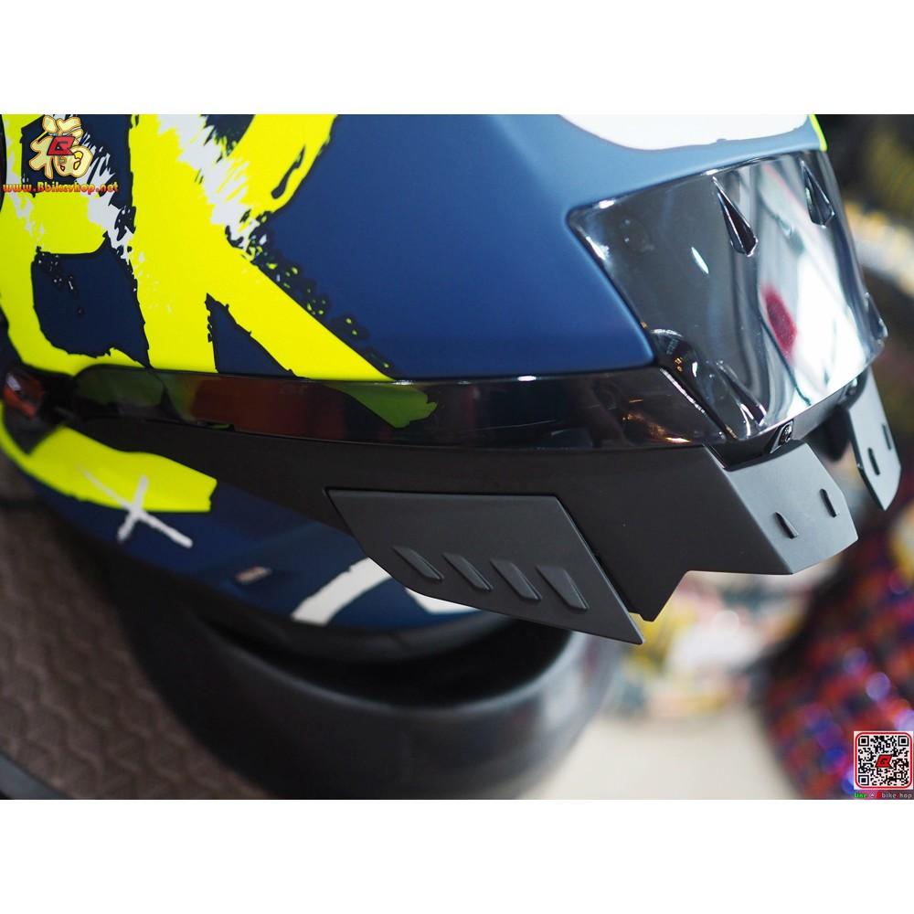 31.หมวกกันน็อค เต็มใบ LAZER RAFALE-S - STREET Navy Blue-Yellow Fluo-Matt
