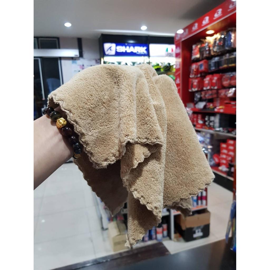 #ผ้าขนแกะ Premium!!  ไมโครไฟเบอร์ ขนนุ่มๆไร้ขอบ ขนาด40x40 ผ้าเช็ดรถไม่เป็นรอย