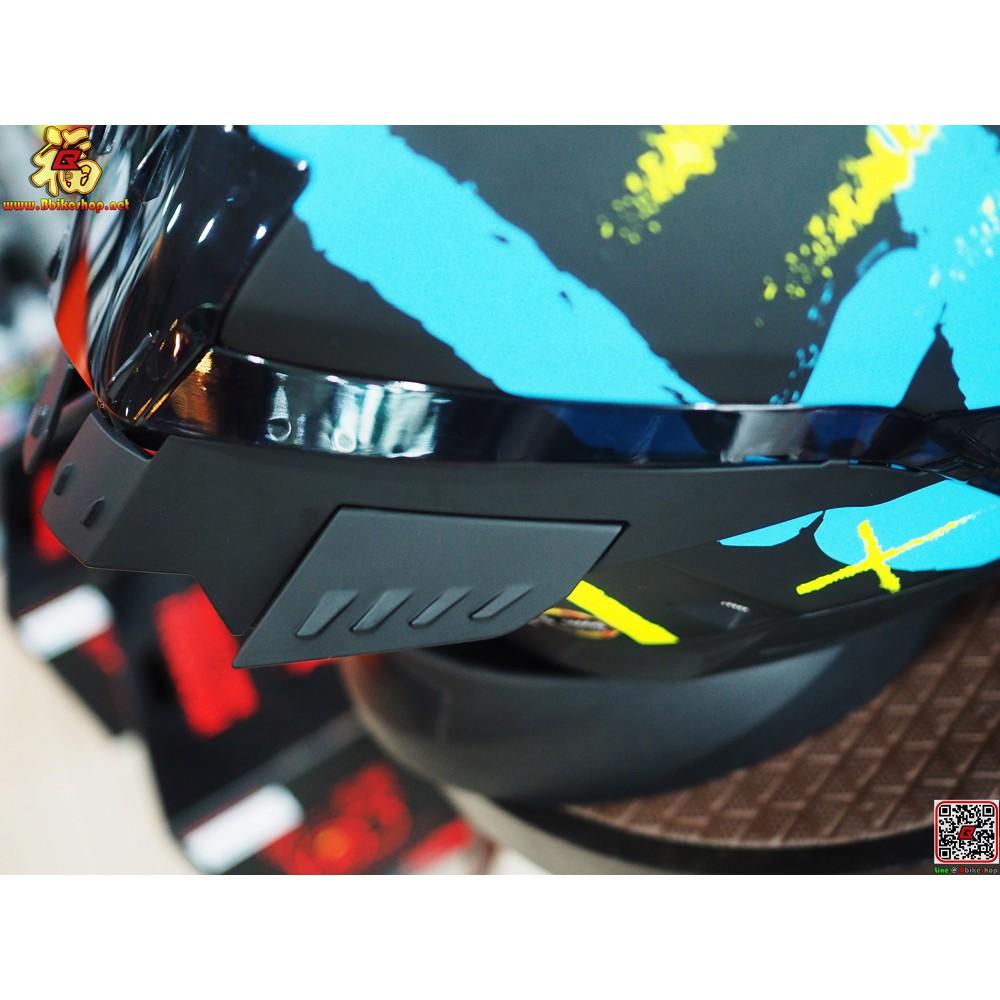 31.หมวกกันน็อค เต็มใบ LAZER RAFALE-S - STREET Black-Blue-Yellow Fluo-Matt "แถมสปอยเลอร์"