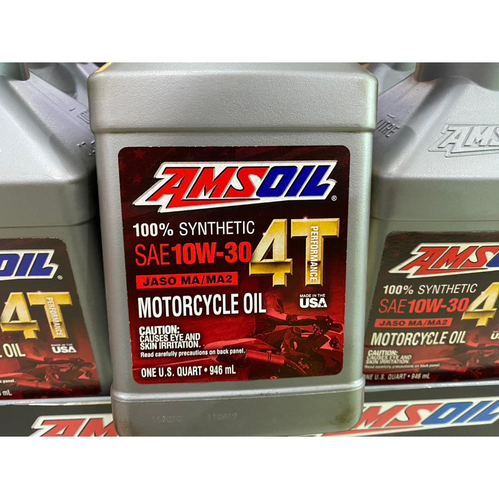 #น้ำมันเครื่อง Amsoil 10W-30 4T Performance 100% Synthetic Motorcycle Oil