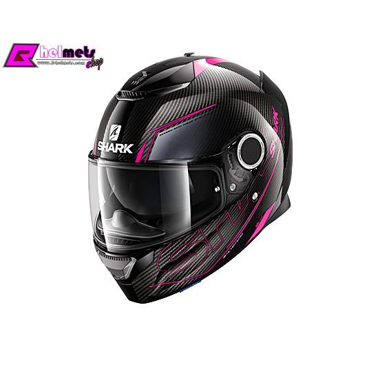 หมวกกันน็อค Shark รุ่น SPARTAN CARBON ลาย Silicium Dark Violet Anthracite DVA *สอบถามก่อนซือ