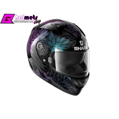 หมวกกันน็อค Shark Ridill Nelum (KXK) ดำ-ม่วง สีเหลือบ*สอบถามก่อนซือ