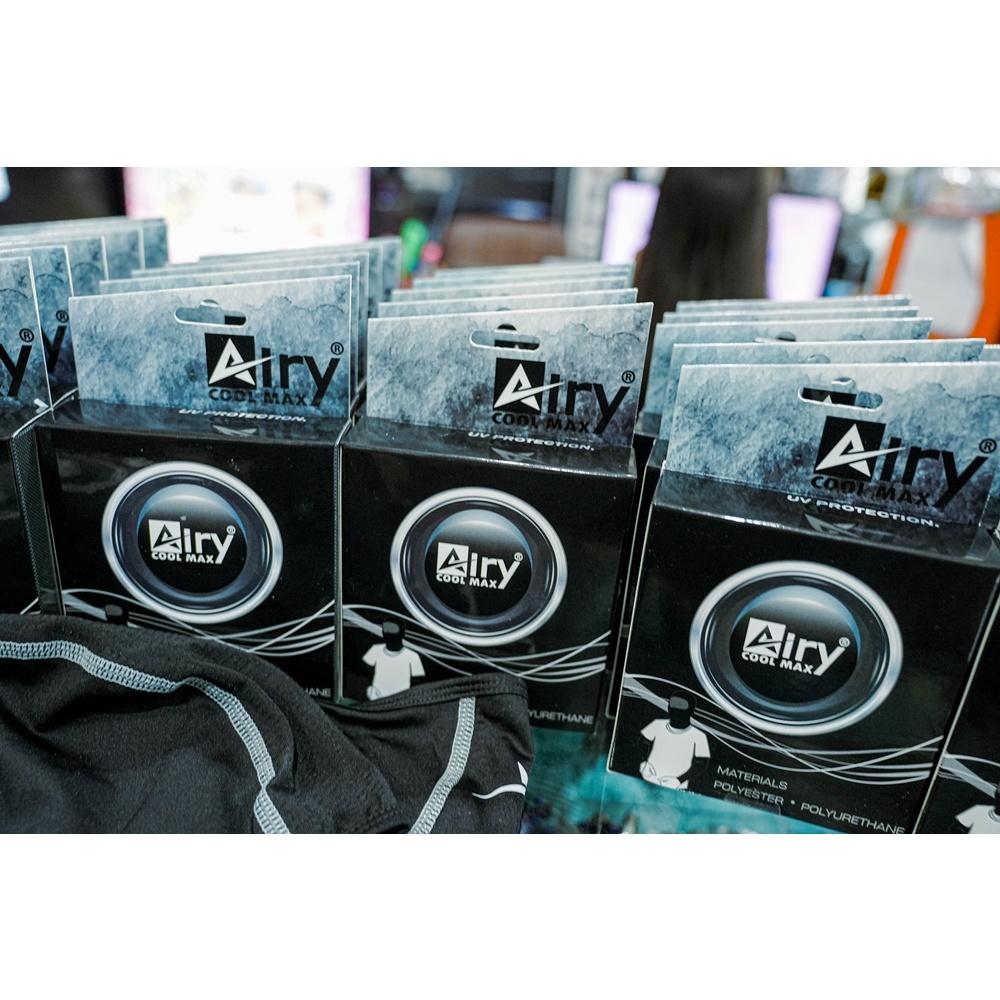 โม่งคลุมหัว coolmax แบรนด์ Airy ผ้าคลุมหัว โม่ง.. airy กัน UV ผ้าเย็นสบาย ใส่แล้วไม่อีดอัด เนื้อผ้าเด้งเหมือนนางแบบในรูป