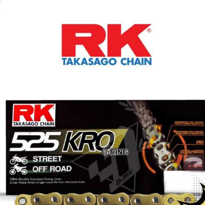 ชุดSetโซ่ สเตอร์หน้า-หลัง RK โซ่ KRO 525 สเตอร์หน้า-หลัง รุ่น CBR650R CBR650F พร้อมส่ง💯
