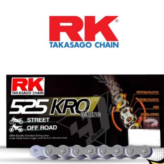 ชุดSetโซ่ สเตอร์หน้า-หลัง RK โซ่ KRO 525 สเตอร์หน้า-หลัง รุ่น R-1 R-1M พร้อมส่ง💯