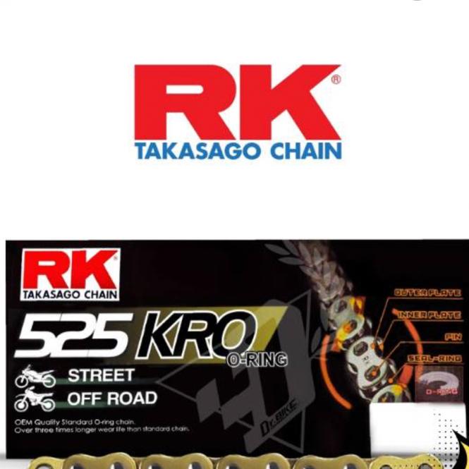 ชุดSetโซ่ สเตอร์หน้า-หลัง RK โซ่ KRO 525 สเตอร์หน้า-หลัง รุ่น R-1 R-1M พร้อมส่ง💯