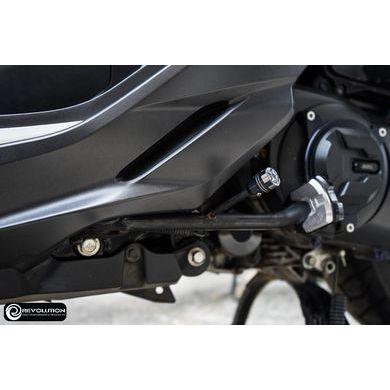 ตัวครอบแกนเขี่ยขาตั้งข้าง ทูโทน V.2 ตรงรุ่น ADV-350/FORZA-300,350/CL-300,500 แบรนด์ REVOLUTION