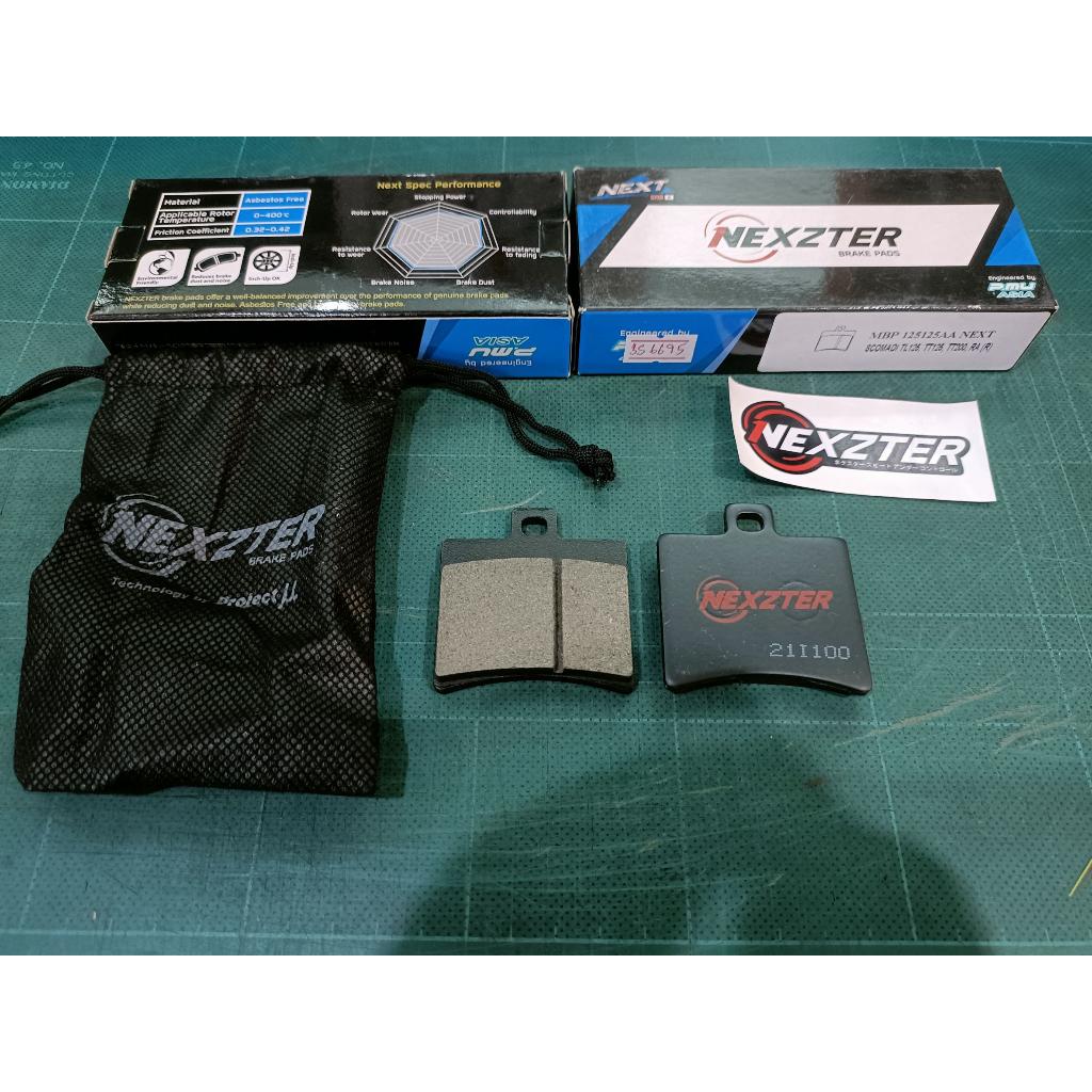 ผ้าเบรคหลัง NEXZTER lambretta x300 เบอร์ 125125AA สำหรับ  SCOMADI TL125, TT125, TT220, RA  ผ้าเบรคมอเตอร์ไซค์