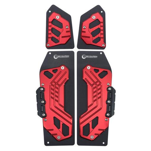 แผ่นรองพื้น (สแตนเลสสีดำ+มีเนียม CNC) REVOLUTION ตรงรุ่น ADV-350