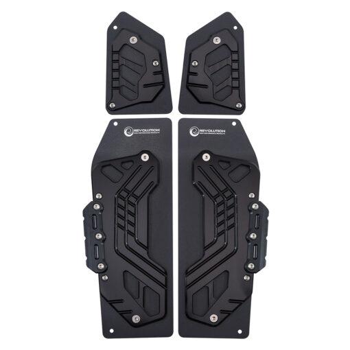 แผ่นรองพื้น (สแตนเลสสีดำ+มีเนียม CNC) REVOLUTION ตรงรุ่น ADV-350