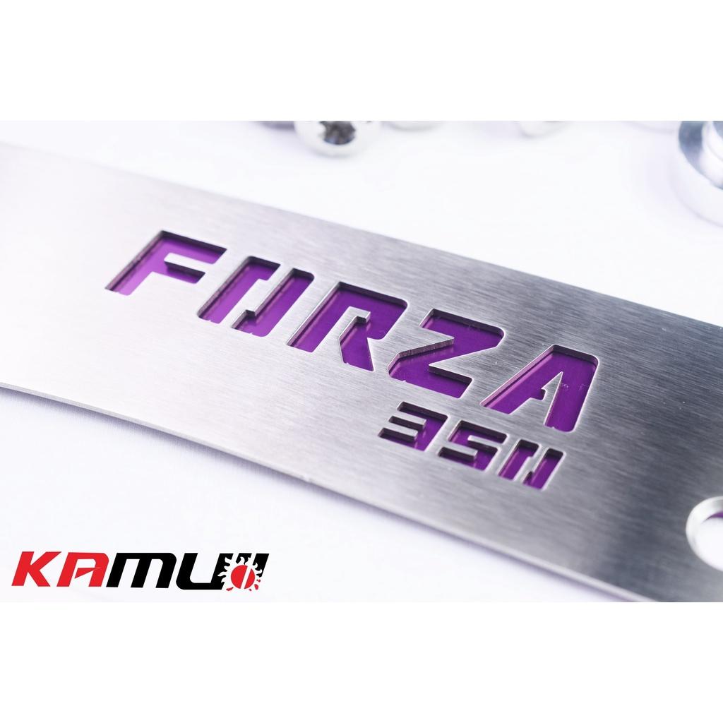 แผ่นปิดกันตก ตรงรุ่น Forza 350 งาน SUS LASER แบรนด์ KAMUI