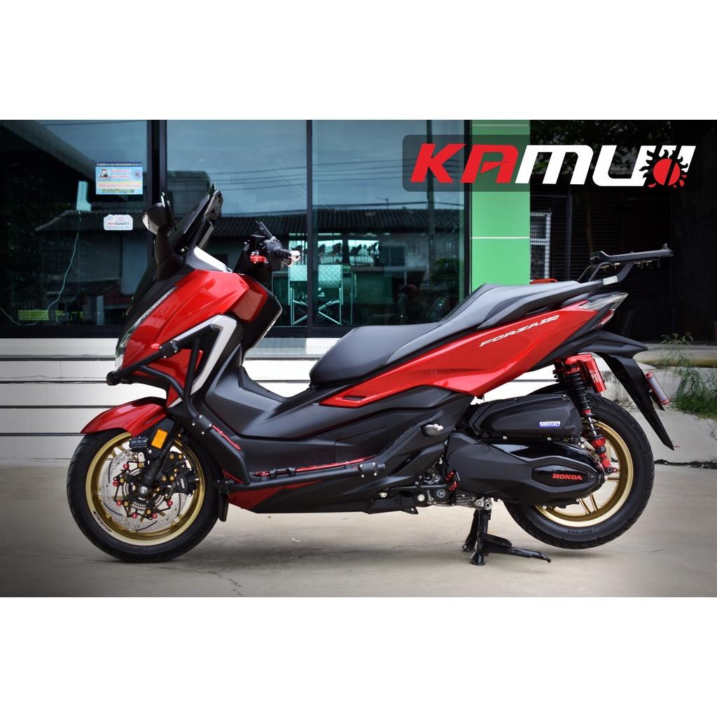 แผ่นปิดกันตก ตรงรุ่น Forza 350 งาน SUS LASER แบรนด์ KAMUI