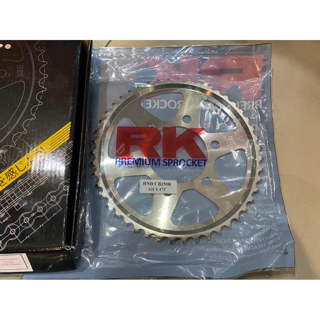 ชุดSetโซ่ สเตอร์หน้า-หลัง งานRK  CBR150R  Y11-17  โซ่ 428KLO สเตอร์หน้า15ฟัน สเตอร์หลัง43-47ฟัน ชุดSET RK