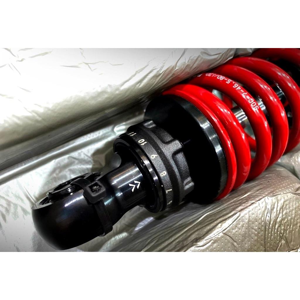 NEW!2022 โช๊คหลัง PROFENDER X-MAX300 สูง330MM ตัวโหลด สปริงแดง+กระปุกแดง สปริงดำ+กระปุกดำ งานแท้100%