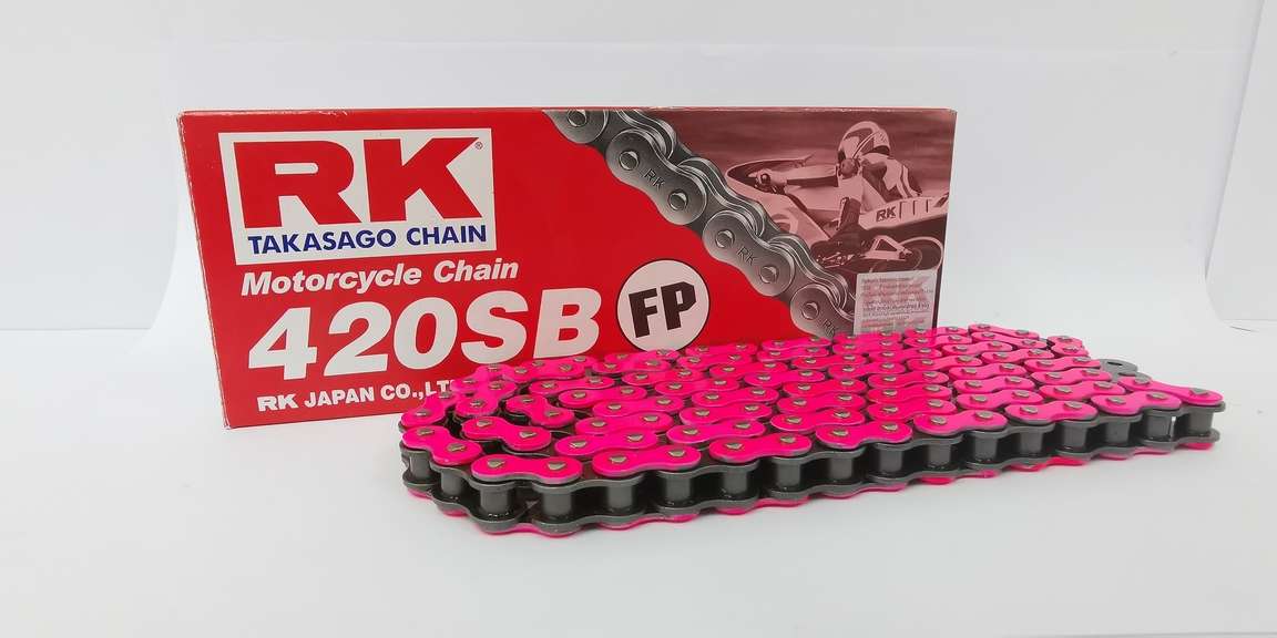 โซ่ RK ของแท้ 420SB-120L สียอดฮิต ราคาย่อมเยาว์ มีให้เลือกเยอะ โซ่420 สำหรับรถ100-125cc