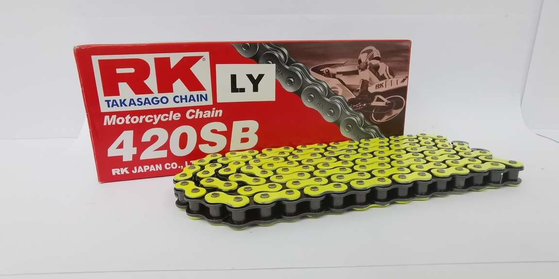 โซ่ RK ของแท้ 420SB-120L สียอดฮิต ราคาย่อมเยาว์ มีให้เลือกเยอะ โซ่420 สำหรับรถ100-125cc