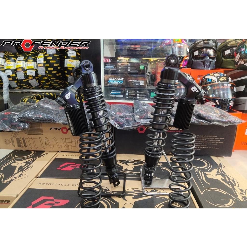 โช๊คหลัง PROFENDER X-MAX300 STD สูง350MM สปริงแดง+กระปุกแดง สปริงดำ+กระปุกดำ งานแท้100%