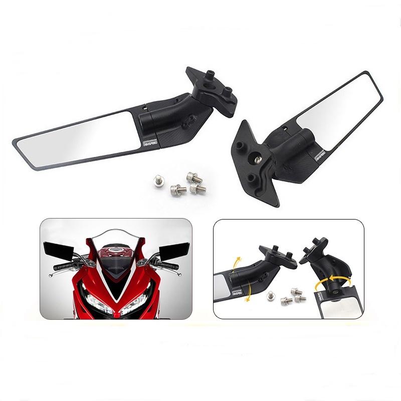 กระจกวิงหมุนปรับได้ CBR500 / CBR650 / CBR650R งาน semspeed กระจกมองหลังแบบแอโรไดนามิก