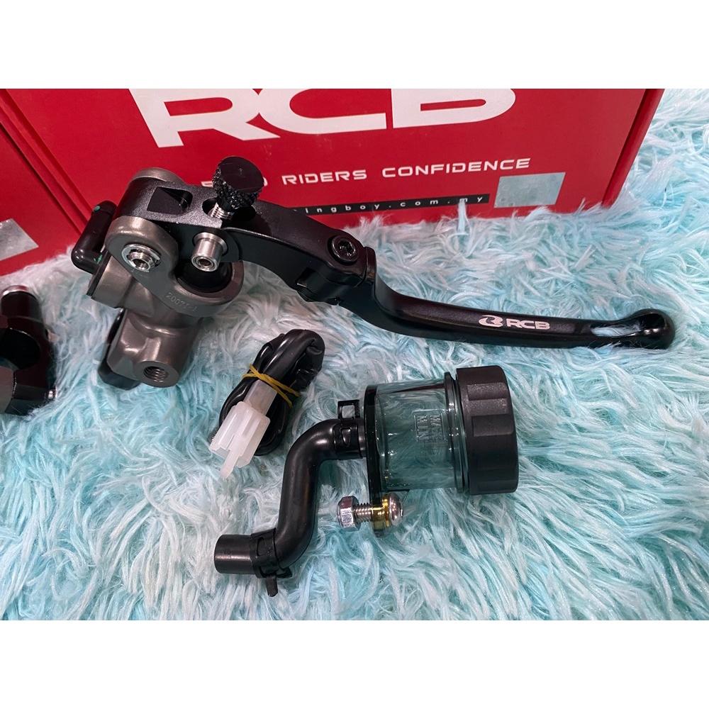 มือเบรค ปั้มลอย ข้างซ้าย S1 เบอร์ 17 MM สีดำ ก้านยาว RacingBoy RCB
