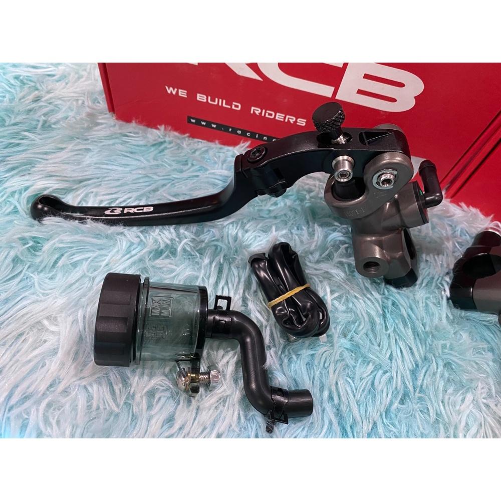 มือเบรค ปั้มลอย ข้างซ้าย S1 เบอร์ 17 MM สีดำ ก้านยาว RacingBoy RCB
