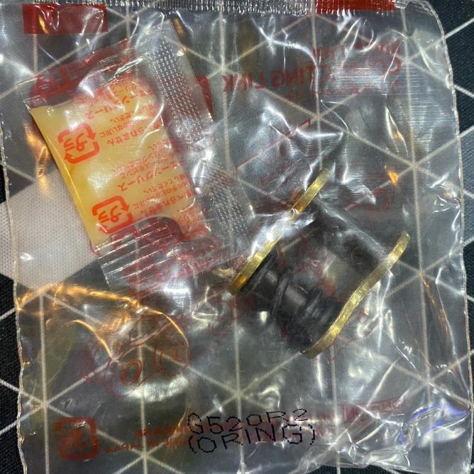 รวมข้อต่อโซ่ RKแท้ ทุกเบอร์ 415HSB 428,520SB 520,525,530KRO 520,525KRX o-ring rx-ringข้อต่อโซ่หมุดย้ำ เงิน ทอง ดำหมุดทอง