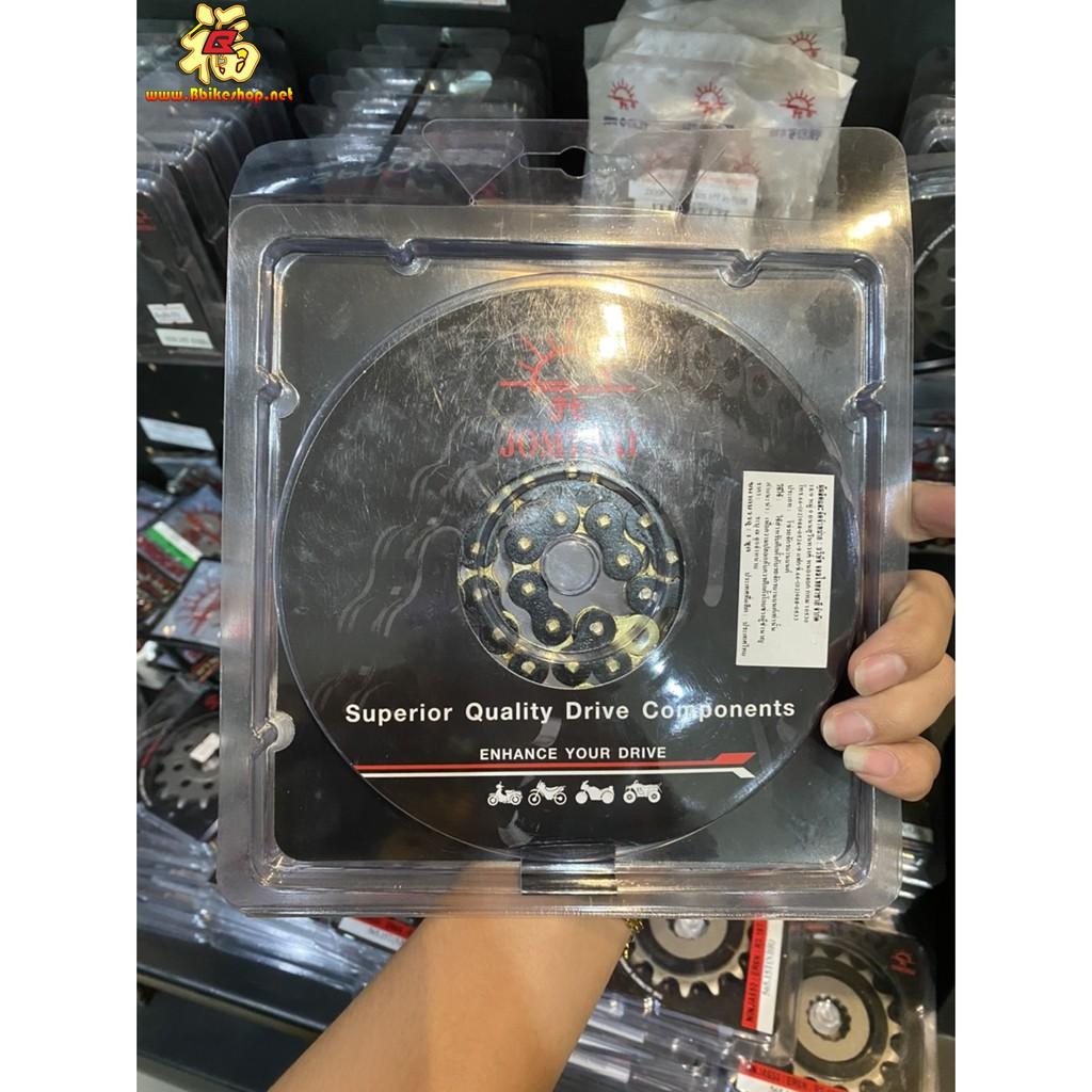 โซ่ดำหมุดทอง 420N-BLACK-120L ข้อ JOMTHAI แท้100% ใส่ MSX/WAVE/DEMON125.420/SPARK125/KSR/DASH/NOVA ***