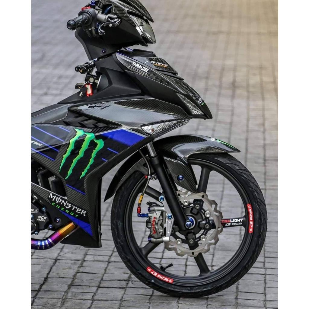 ล้อเม็ก หน้า-หลัง CR55 CARBON RIM 4.4 KG  For EXCITER150 Racing Boy/ RCB