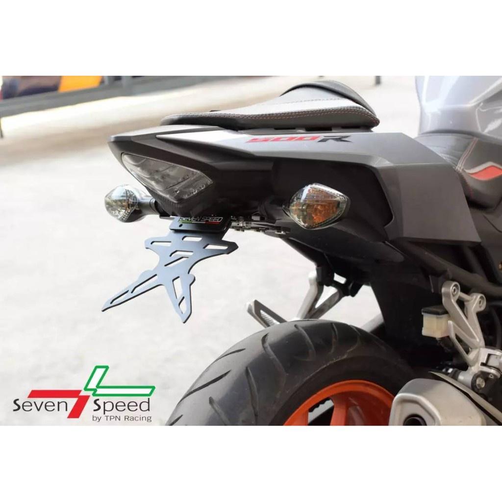 110.ท้ายสั้นแม่เหล็กพับได้ ไม่มีไฟส่องป้ายทะเบียน รุ่น CBR 500R / SEVENSPEED