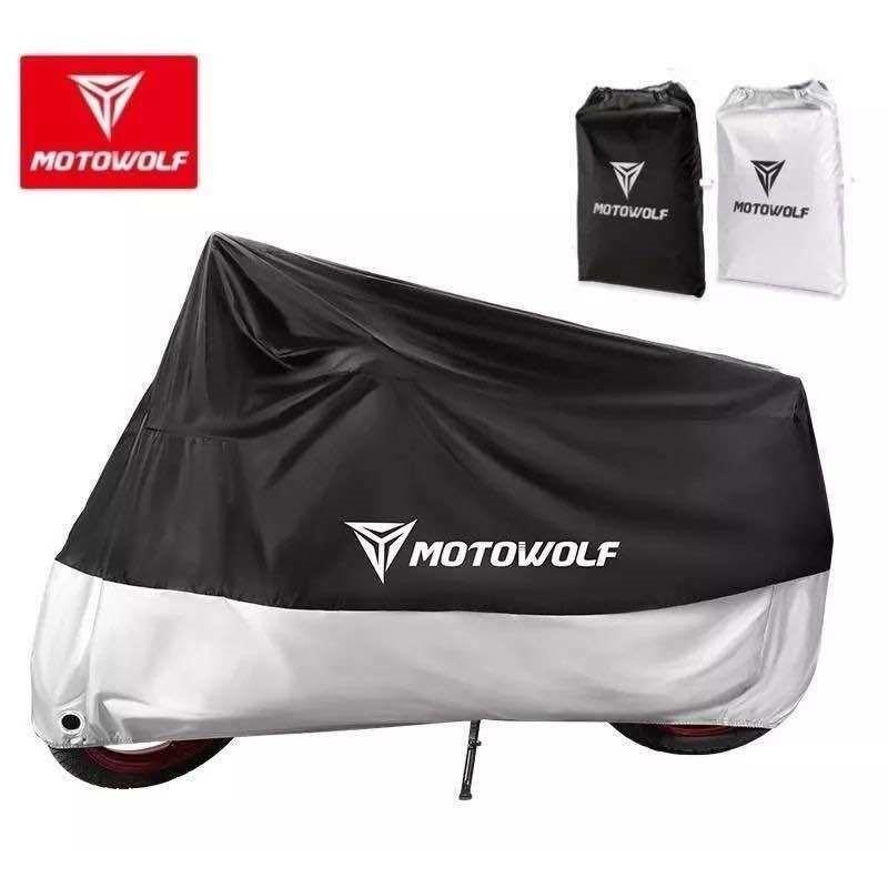 ผ้าคลุมรถกันน้ำ MOTOWOLF MDL-0802B 210D หนาพิเศษ ของแท้ มีไซส์ M L XL 2XL 3XL 4XL
