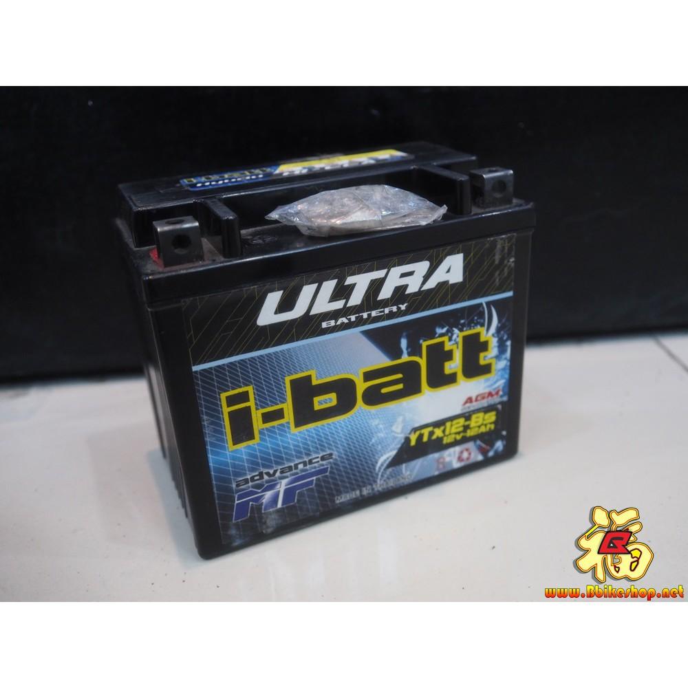 แบตเตอรี่ YTX12-Bs i-batt ขนาด 12 แอมป์(สูง)NINJA650(ปี09-11),ER6N.ZF600/R,YZF750 / VESPA300.VERSYS650,VALCAN.แบตเตอร