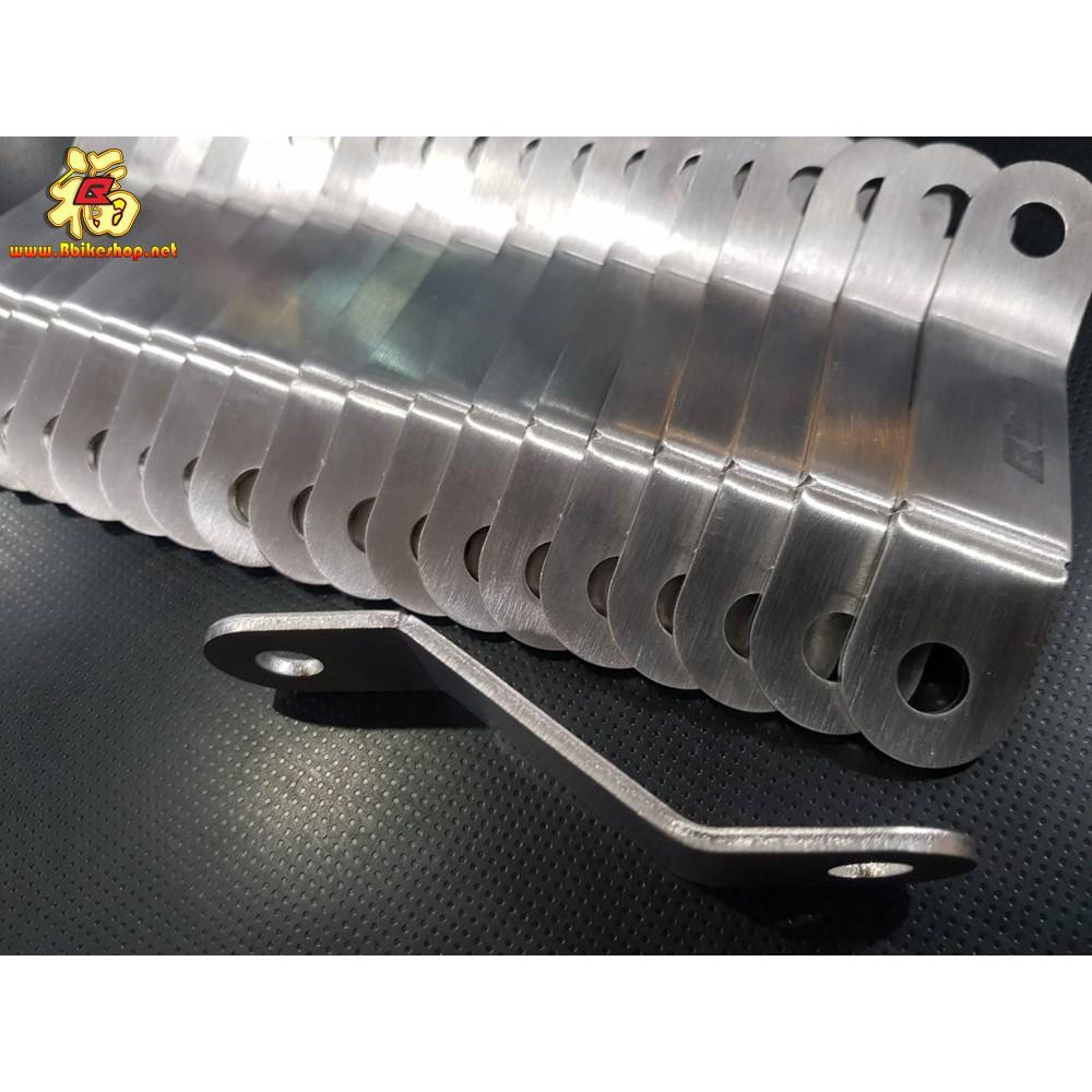 เพลทยึดปลายท่อ  #Bracing ขาZ สแตนเลส304แท้100%  หนา3mm.เต็ม ยาว11cm.รูยึด M10 ใส่กับรถ125-1000 cc.ขาเลสยึดปลายท่อ