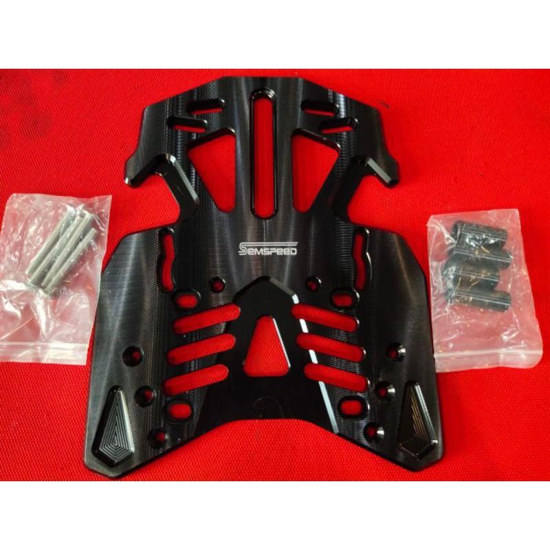 แร็คท้าย PCX 160 2021 ตะแกรงท้าย แร็คหลัง CNC งานRACING POWER  semspeed