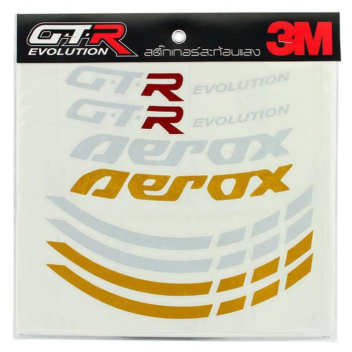 สติ๊กเกอร์ ติดขอบล้อ 14 นิ้ว V2 AEROX155 2021 แบบ 3M สะท้อนแสง สติ้กเกอร์