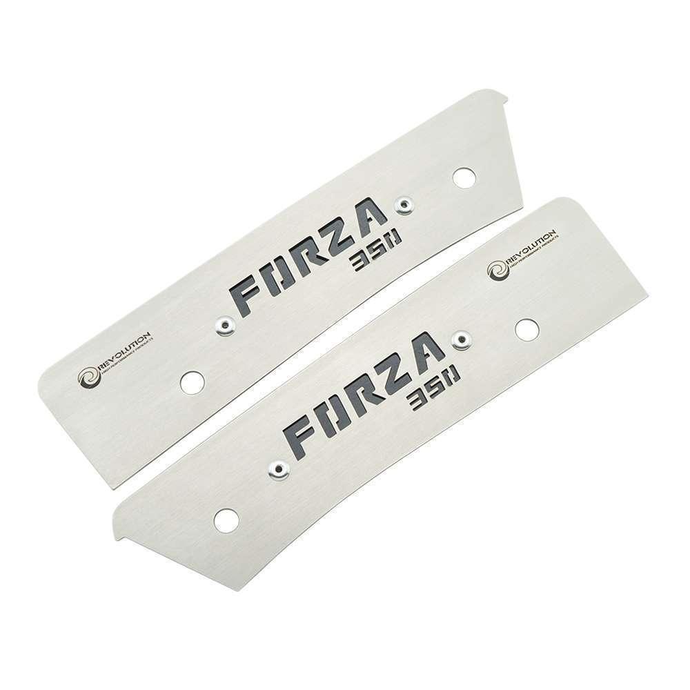 แผ่นปิดรูมือจับท้ายเบาะ สแตนเลส REVOLUTION FORZA-350 (0232)้SERU GROUB