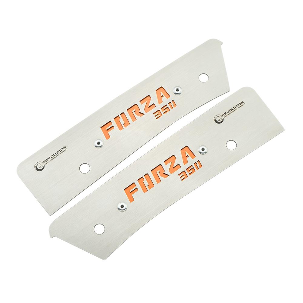 แผ่นปิดรูมือจับท้ายเบาะ สแตนเลส REVOLUTION FORZA-350 (0232)้SERU GROUB